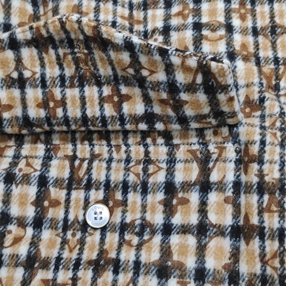 Louis Vuitton Embroidered Check Brown Jacket - Picture 5 of 12